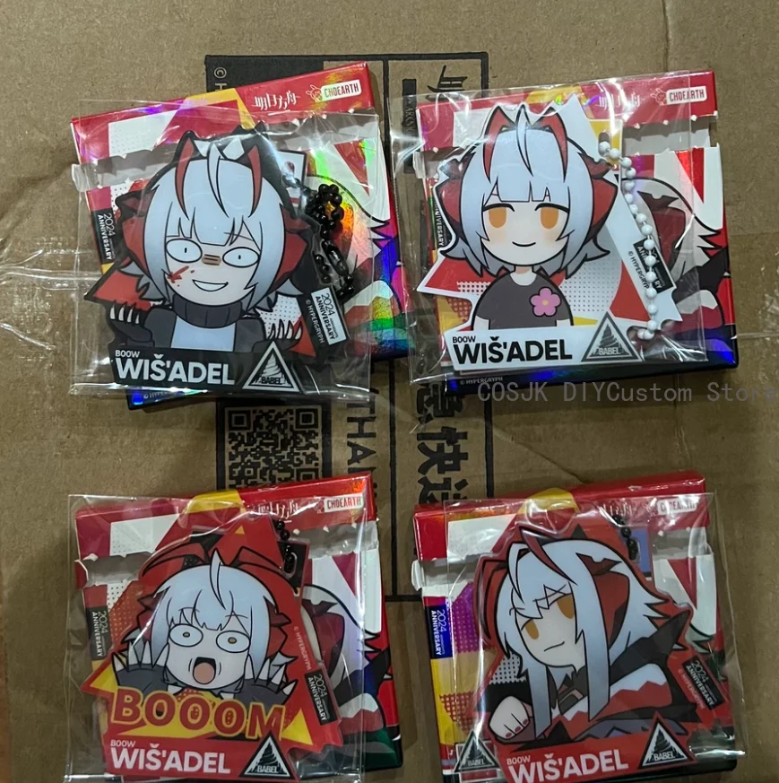 6cm Game Arknights All W Kawaii Cosplay Acrylic Keychain Bag Pendant Cartoon Mini Keyring Charm Fans Decor Collection Cute Gift