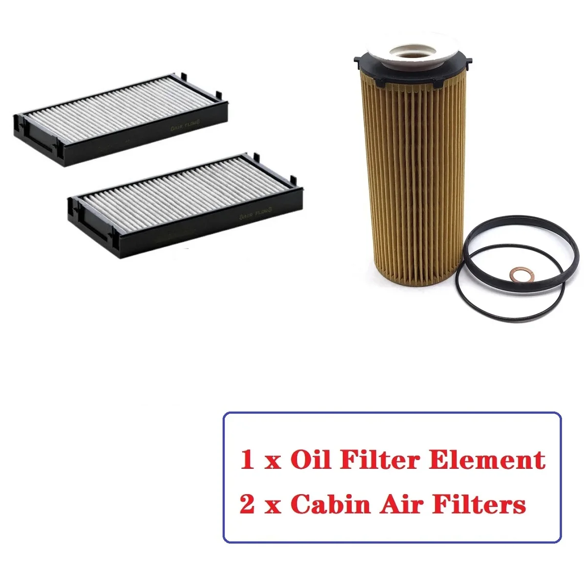 New Oil + Cabin Pollen Filter for BMW X5 E70 xDrive 30 d OE# 11427808443, 64119248294, 64119248295, 64316945586