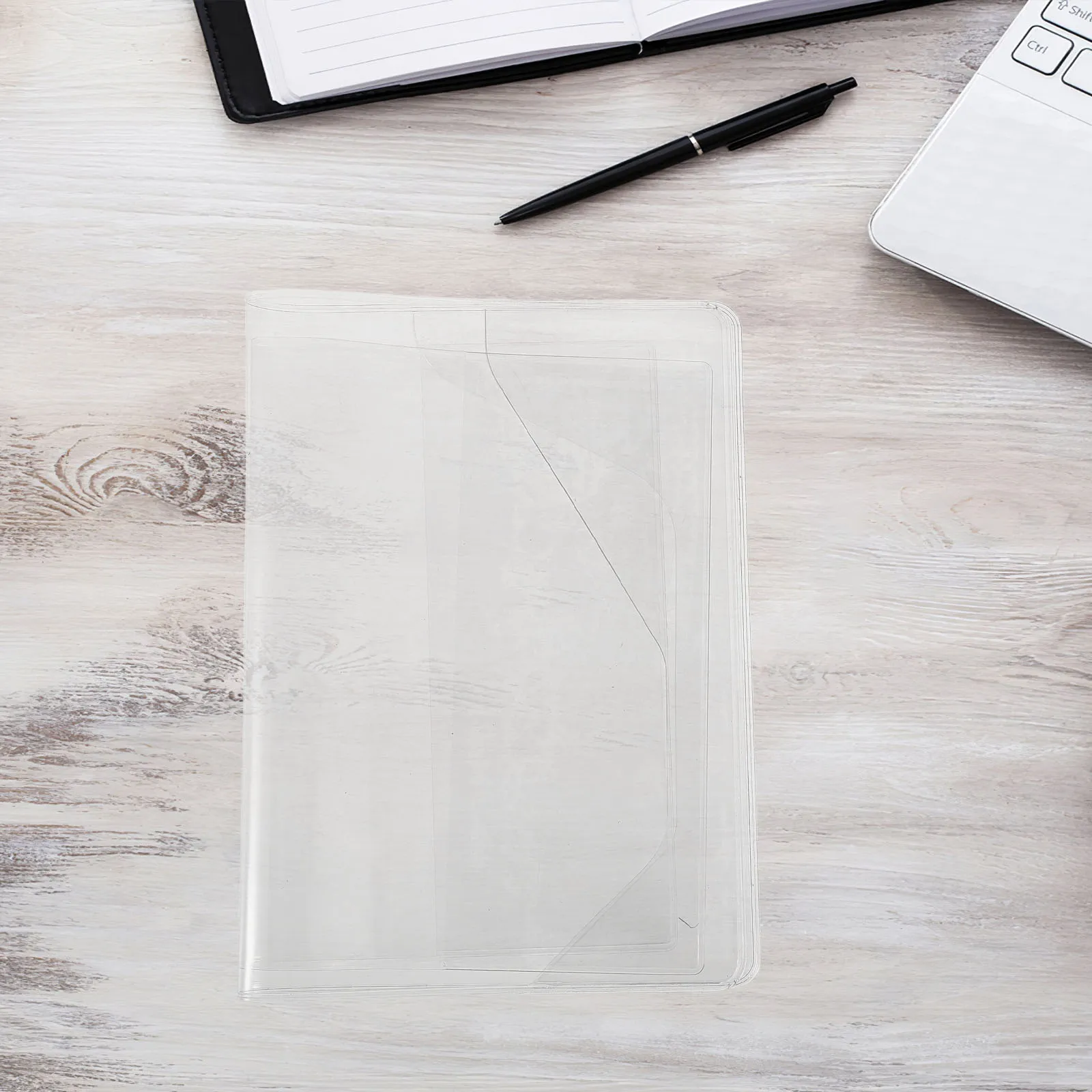 مجموعة واحدة من غطاء دفتر الملاحظات الشفاف مقاس A5 مقاوم للماء وغطاء حماية شفاف لطلاب المكاتب وكراسات الرسم #3