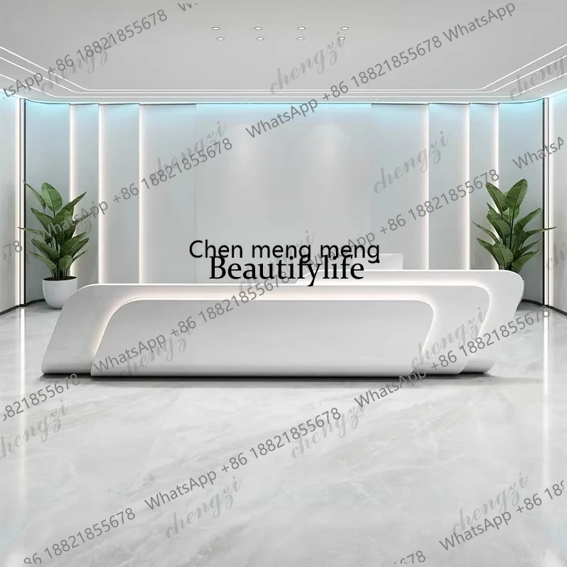 

EE182 Simple Modern Beauty Salon Bar Counter Medical Beauty Club Clothing Store Cashier Counter Creative Office Furniture stand