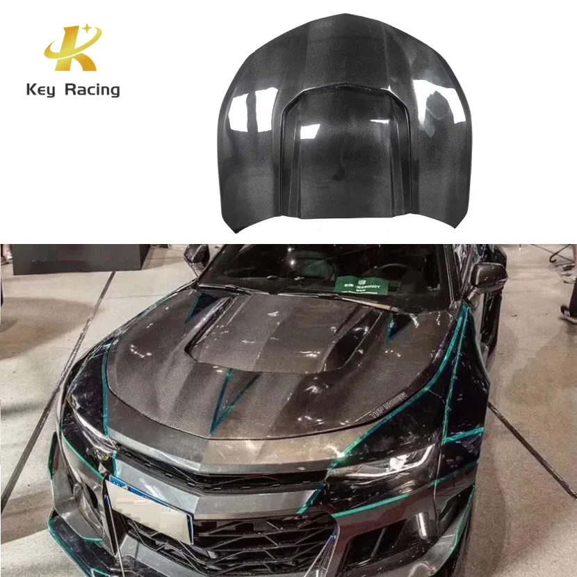 

Для Chevrolet Camaro 2016-2023 капот из углеродного волокна ZL1 стиль крышка двигателя тюнинг Para капот автомобильные аксессуары