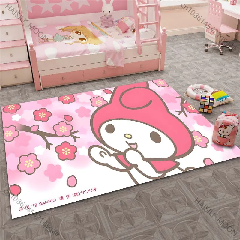 

17 стилей, милые коврики Sanrio My Melody с узором для гостиной, спальни, прикроватный коврик для ванной комнаты, нескользящий коврик, декор для комнаты для девочек