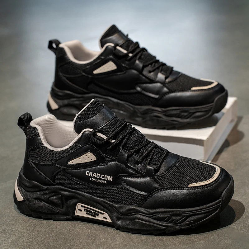 Men's wear-resistant fashion outdoor casual four season sneakers soft-sole speed running shoes comfortable racing sports shoes