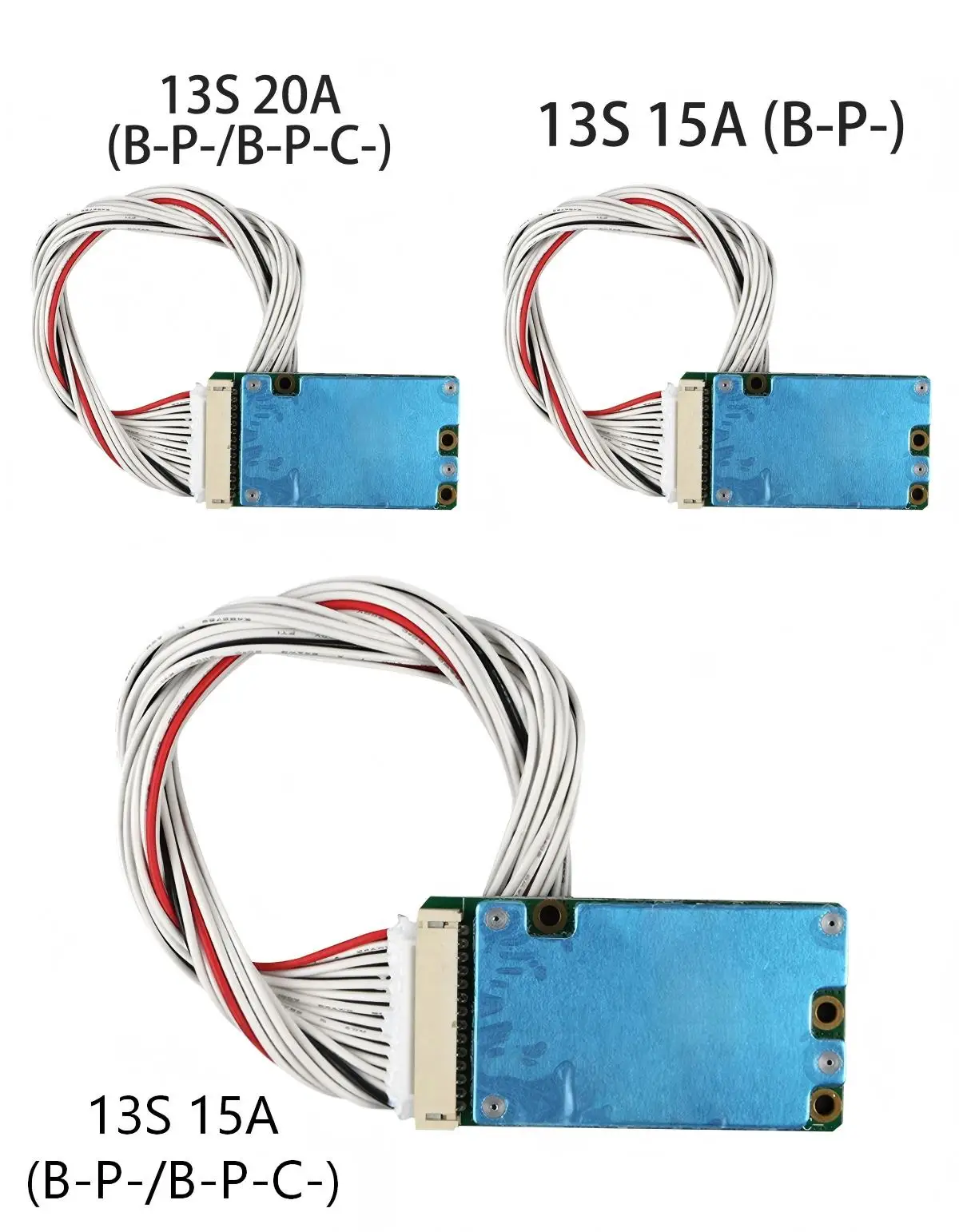 BMS 13S 48V 15A 20A 18650 Charge PCB Lithium BMS Battery Protection Board Common Port/Separate Port For Electric Vehicle Bike