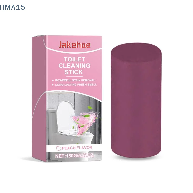 Barra Limpiadora de Inodoros Jakehoe (Aroma a Melocotón), Elimina Manchas, Olores y Suciedad, Aroma Fresco