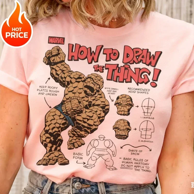 

Fantastic Four Marvel 2025 New Hot Things Boy Girl Summer T-Shirt Family Parent-Child Wear Oversized Casual Loose Men Women Tee
