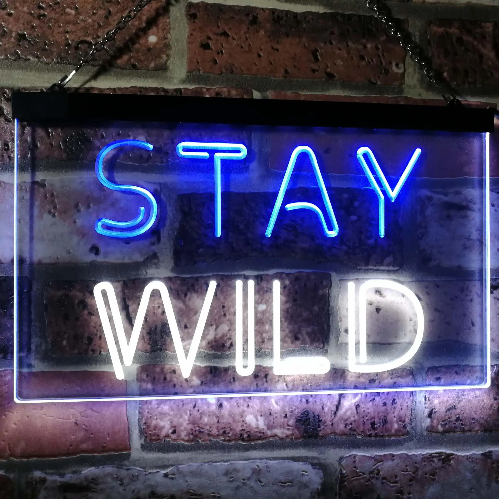 Stay Wild Home Decor Dual-color LED Neon Sign st6-i3112