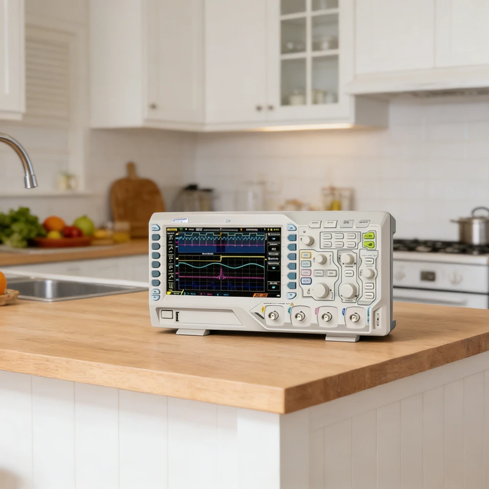 Digital Oscilloscope 50MHz 4 Channel 1GSa/s 24Mpts Memory 7 Inch Display Waveform Recording UART I2C SPI Decode