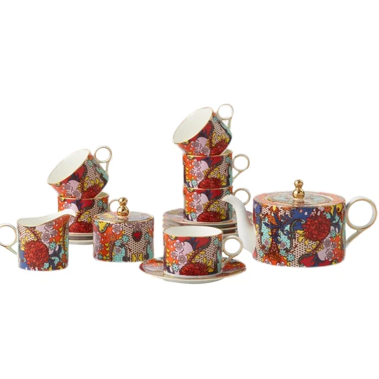 

Auratic Yongfengyuan Sugar Tea Coffee Canisters Set High End Blossoming 17 Coffee Sets