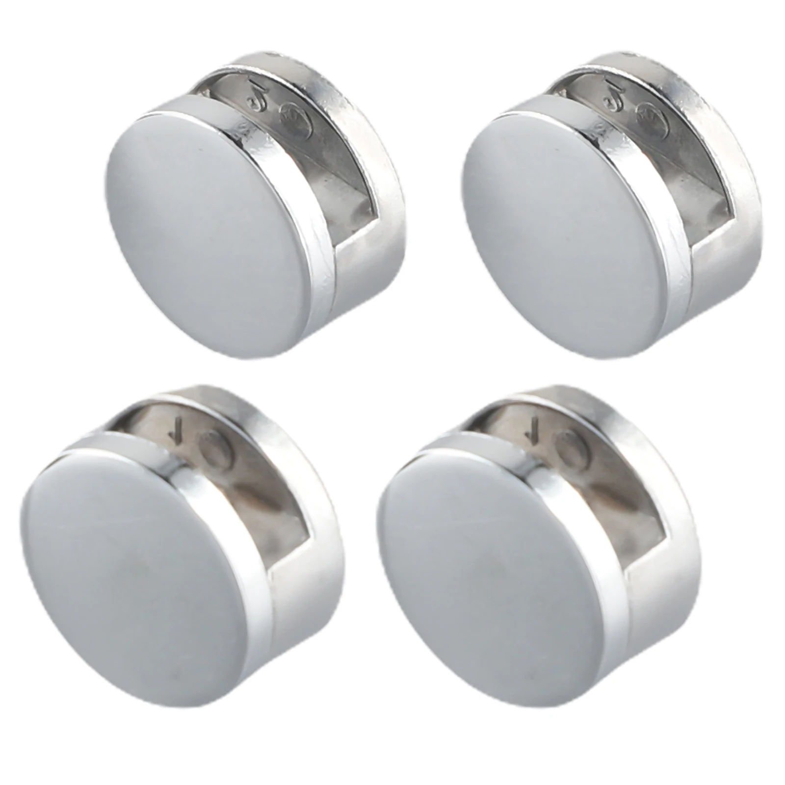 4 Piece Mirror Holder Clips Made of Rustproof Zinc Alloy for Secure Wall Mounting of 3-5mm Glass in Bathrooms and Salons