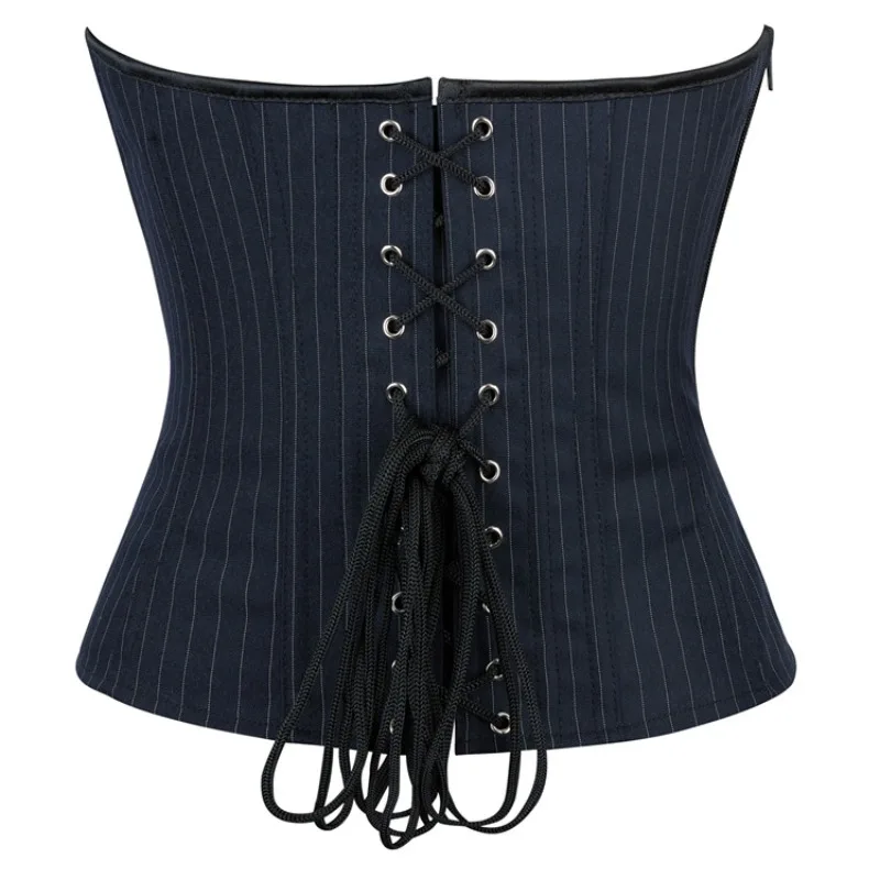 سستة مخطط مكتب سيدة مشد المرأة overالصدر بوستير أعلى ملابس داخلية التخسيس الخصر تشكيل Korset