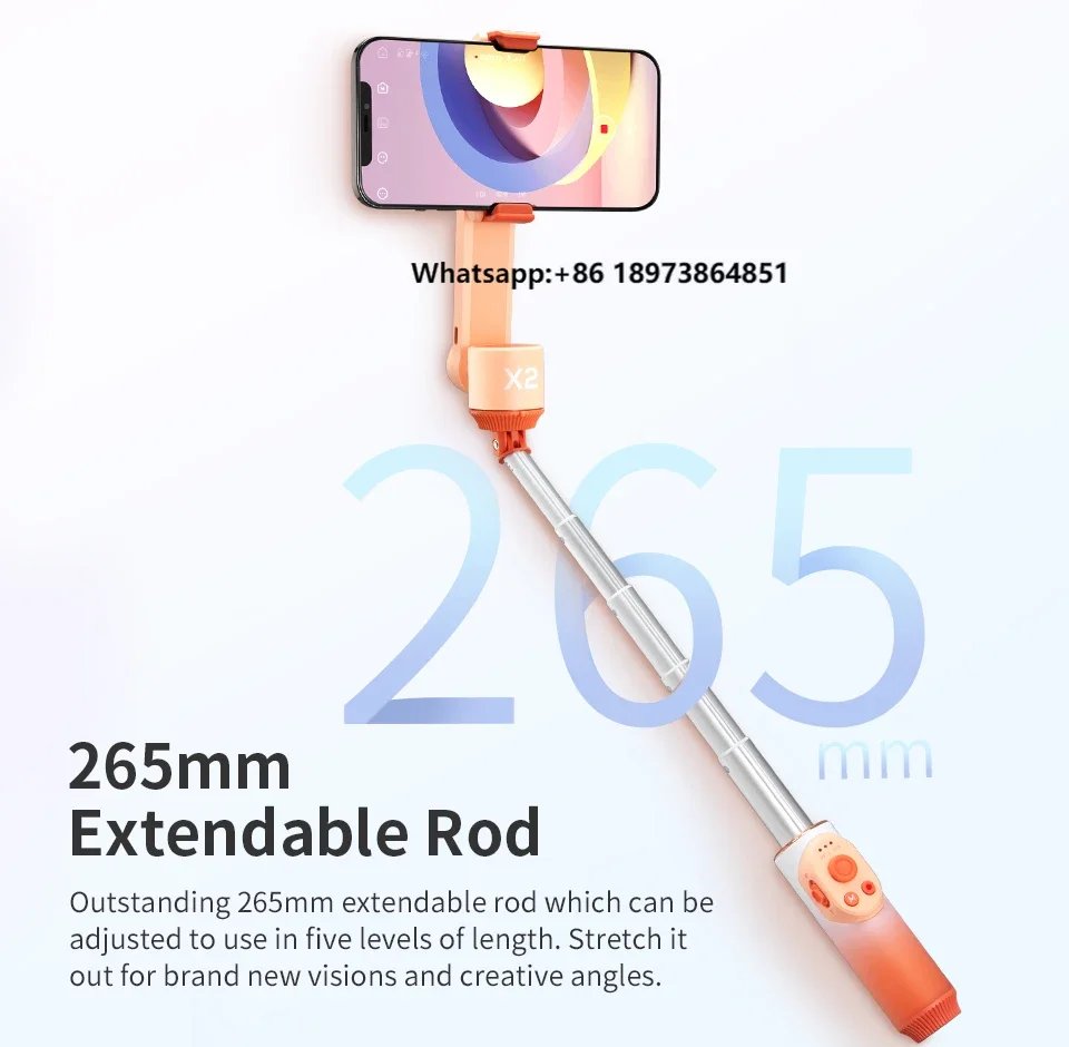 

New ZHIYUN SMOOTH X2 Phone Gimbal Handheld Stabilizer 2Axis Smartphone Gimbals for iPhone 13 PRO Black Selfie Stick Video Photos