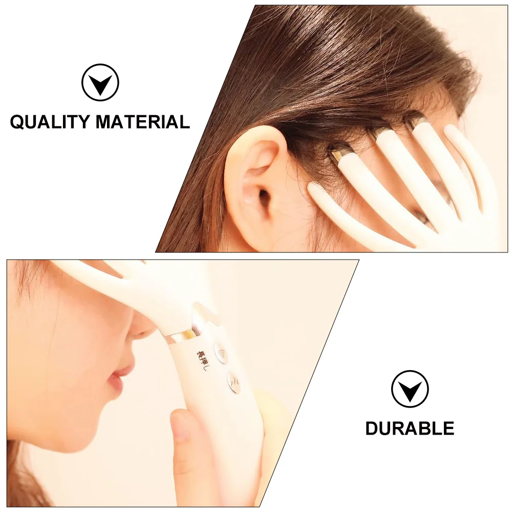 

Electric Heated Scalp Massage Comb Durable ABS Material USB Charging Strong Vibration Hairdressing Paddle Brush