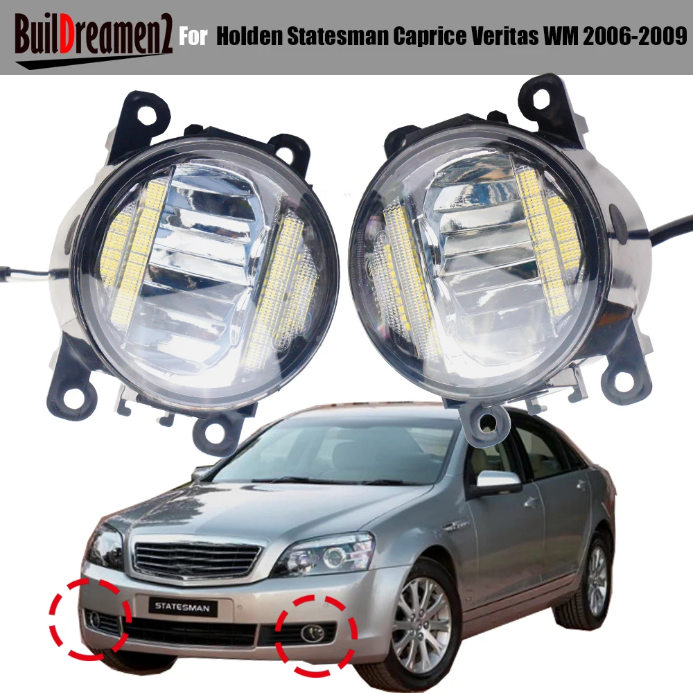 2 Pieces 30W Car Canbus LED Fog Light Daytime Running Lamp DRL H11 For Holden Statesman Caprice Veritas WM 2006 2007 2008 2009