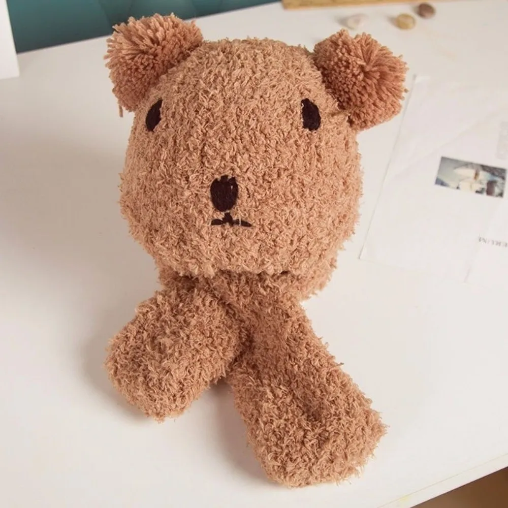 جديد لطيف وشاح قبعة مجموعة الدافئة يندبروف السترة قبعة Coldproof قبعة صغيرة الخريف والشتاء