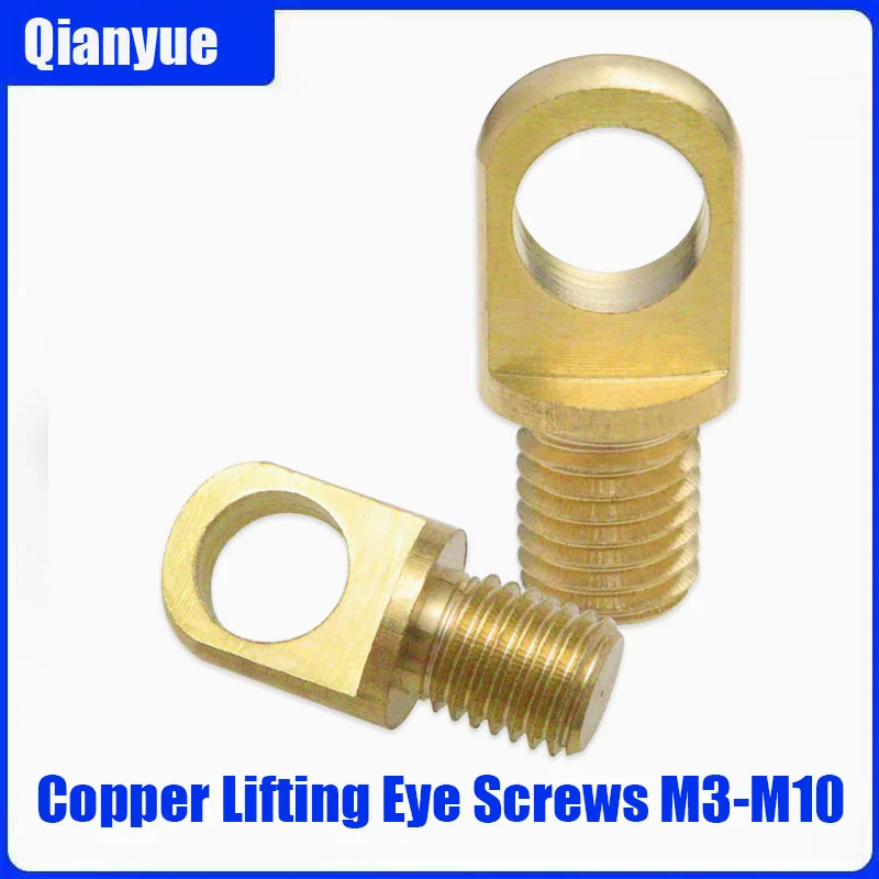 

Copper Stud Eye Bolts with Holes, Lifting Hooks, M3-M10 Thread: Fasteners for UAVs, Lighting Fixtures