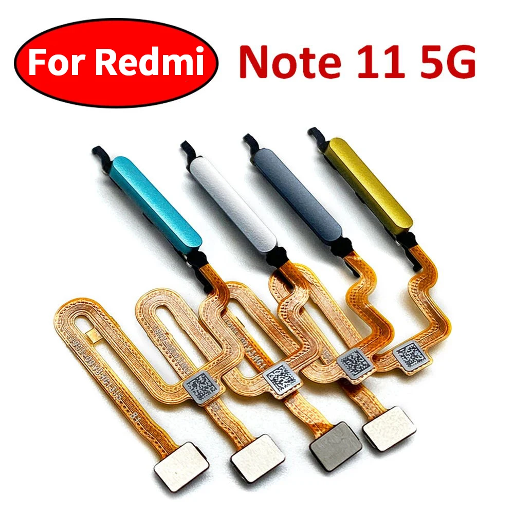 New Home Button FingerPrint Touch ID Sensor Flex Cable For Xiaomi Poco M4 Pro 4G 5G / Redmi Note 11 11s Pro Plus 4G 5G