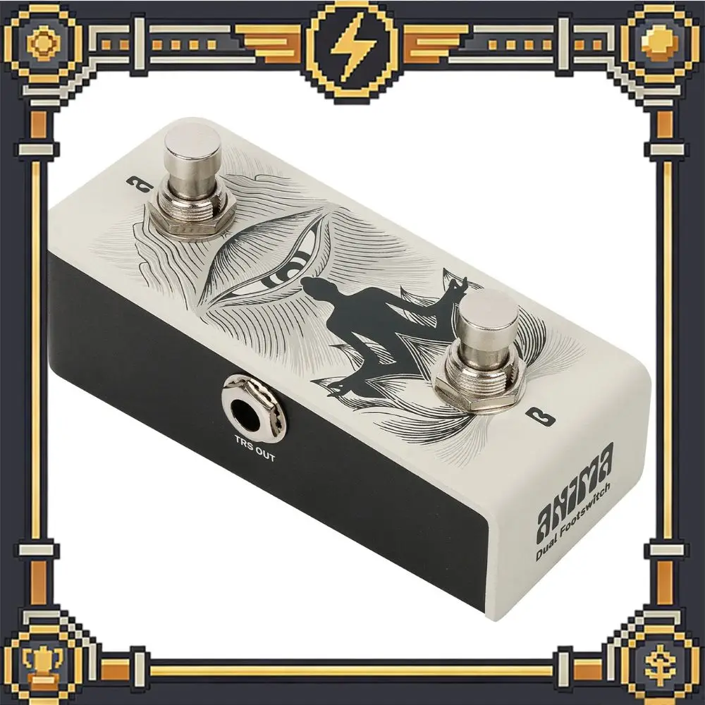 klowra-anima-dual-momentary-guitar-footswitch-trs-external-foot-controller-for-multi-effects-looper-pedals-no-battery-required