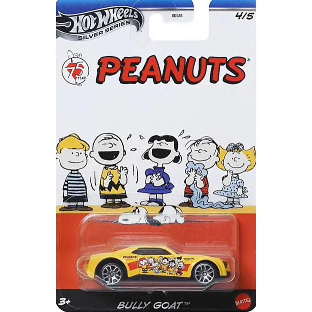 Hot Wheels Cars PEANUTS Snoopy 1985 HONDA CR-X VOLKSWAGEN BEETLE Auto Model Boys Toys Gift