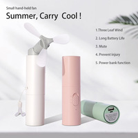 Mini Handheld Fan Portable USB Charging 2000mah Foldable Cooling Air Cooler For Outdoor Multifunctional Mobile Power Fan