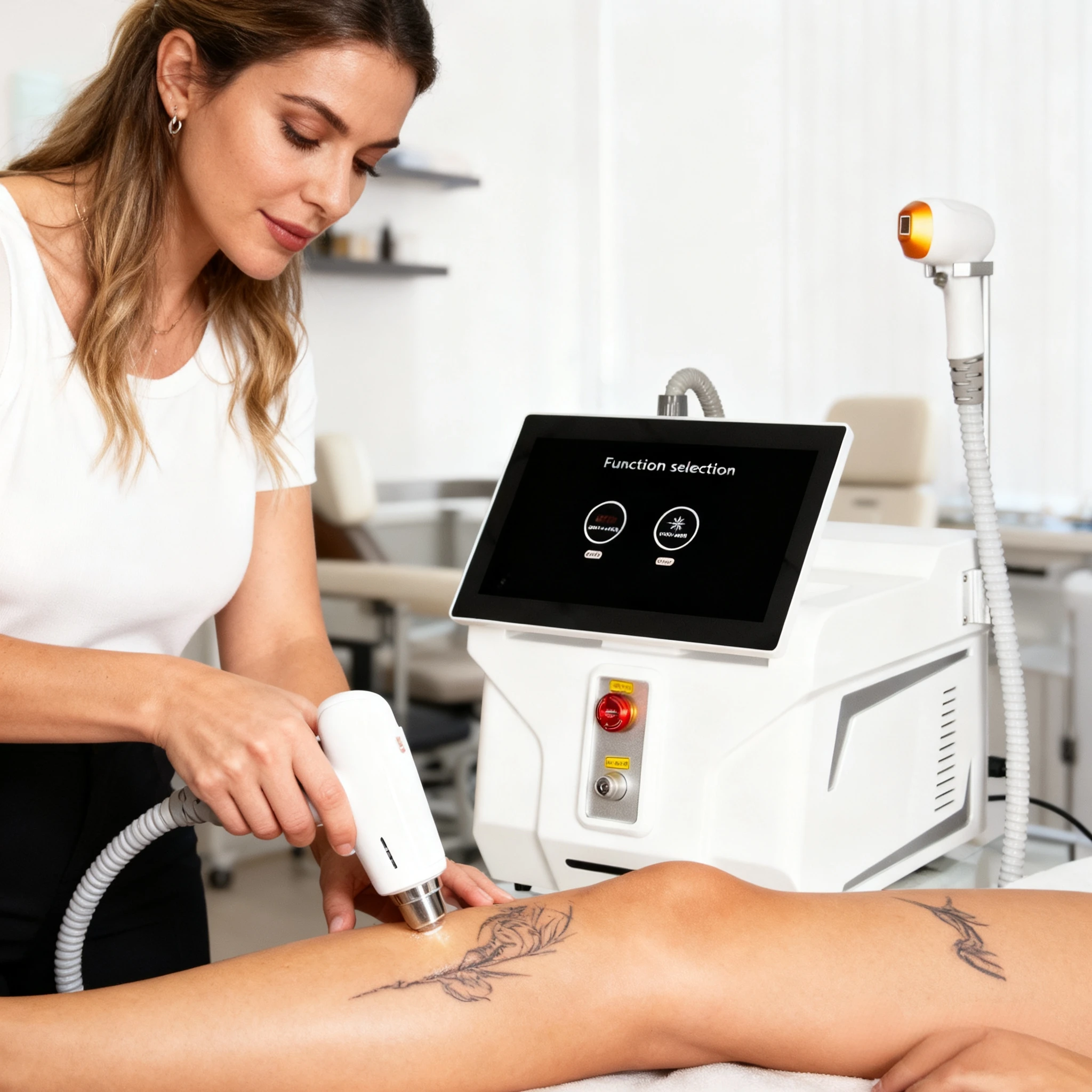 

Commercial-grade laser beauty device - 2-in-1 design, 808nm hair removal, 755/1064nm hair fading, essential for beauty salons