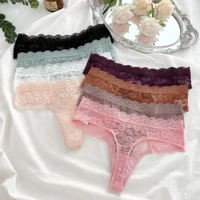 3Pcs Lace Sexy Thongs Women Low-Rise Briefs Sexy Soft Ladies Underwear Trendy Floral Underpants Female Flowery Panty Lingerie - Image 4