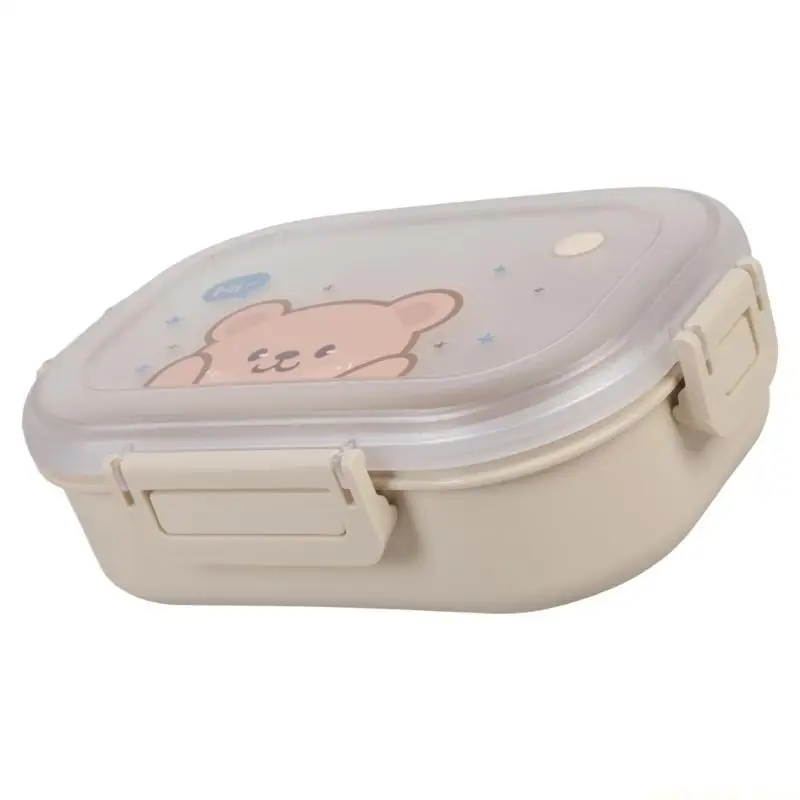 QX2E Lovely Cartoon Design Fruit Bentos Box With Multiple Compartments For Kids Lunch