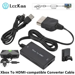 Xbox To HDMI-compatible Converter Cable XBOX 480P 720P 1080P Digital Video Audio Adapter Converter for HDTV Projector Monitor