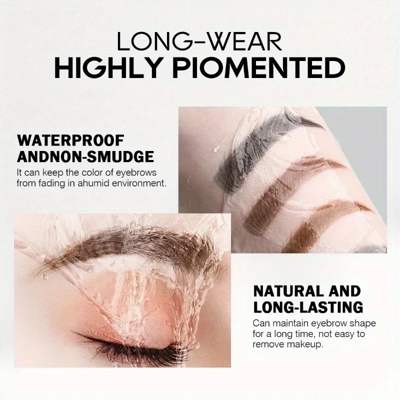 Lápiz de cejas Natural de larga duración suave No florece lápiz de cejas marrón negro cosméticos de maquillaje