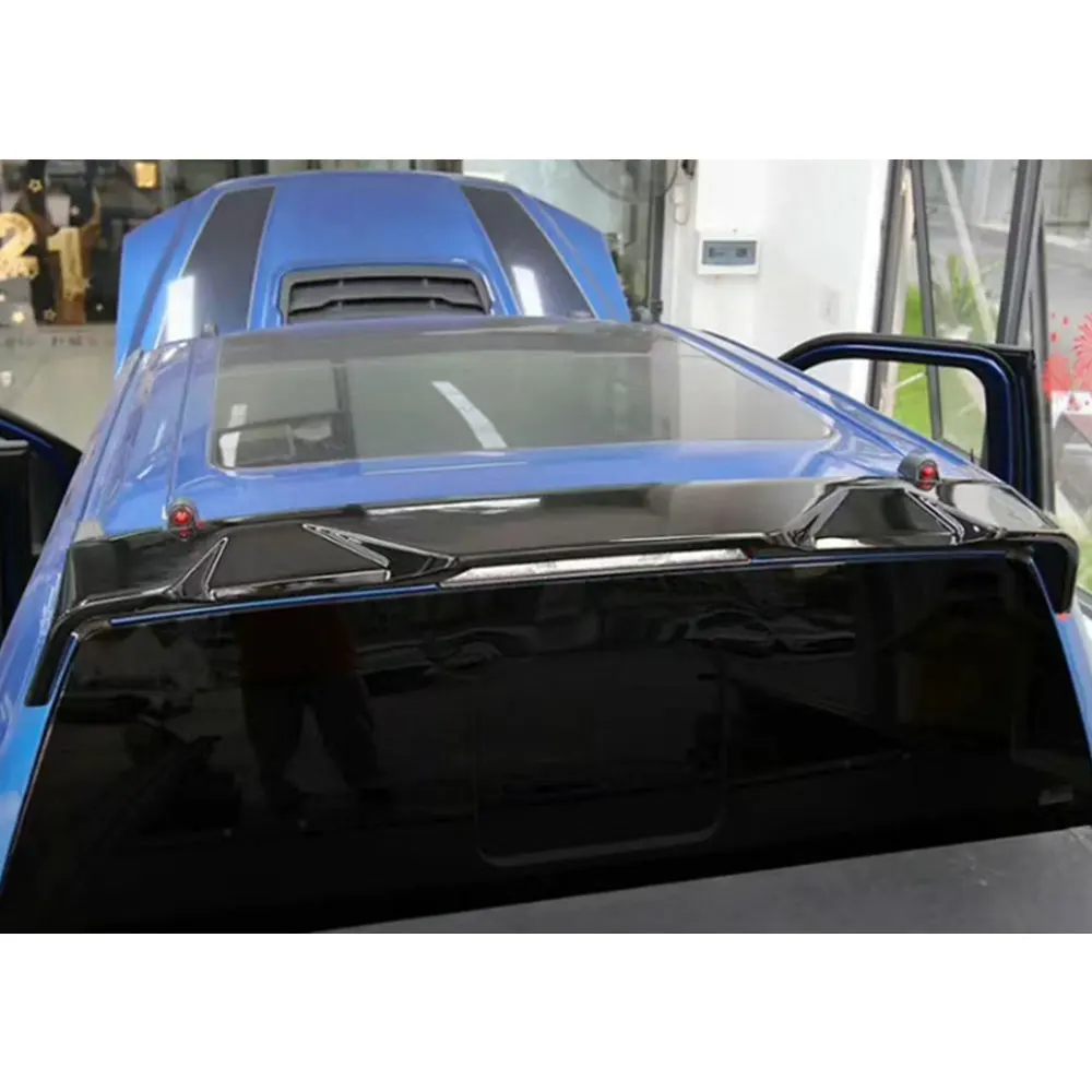 Rear Roof Spoiler Compatible with Ford F-150 F150 2015-2020 No-Drill Middle Wing Top Spoiler Trim