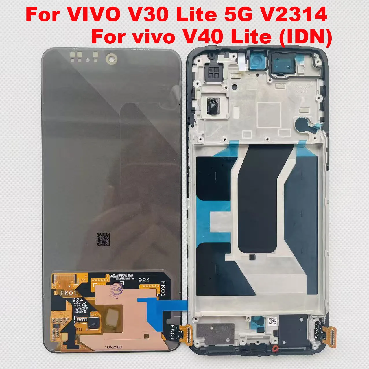 

6.67" Amoled Original For Vivo V29E LCD V2317 Display Touch Screen Digitizer Assembly For VIVO V30 Lite 5G V40 lite V40 SE LCD
