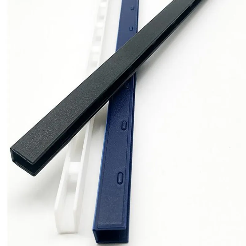 2020 Nieuwe Plastic Bindclip Strip Tien-Tand Strip Binding Rand Strip Zwart/Blauw/Wit/