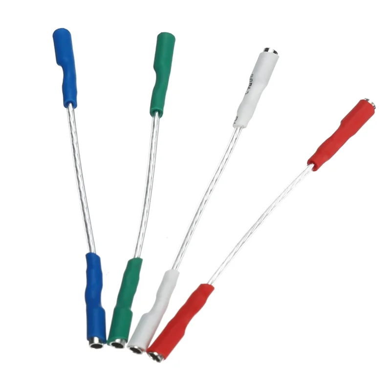 

B48A Turntable Phono Cartridge Headshell Wire Leads Cables For1.2-1.3Mm Pins Header Wire Cable Silver Leads Wires