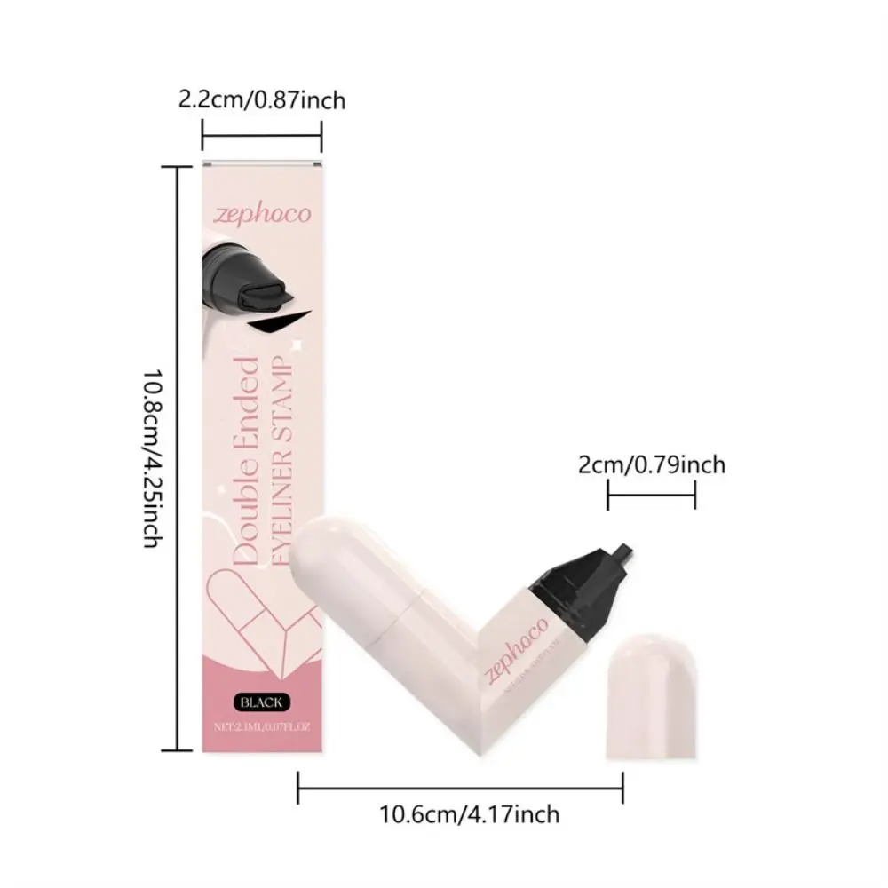 New Waterproof Eyeliner Stamp Quick Dry Black Color Eye Liner Stamp Rotatable Portable Eyeliner Stamp Pen