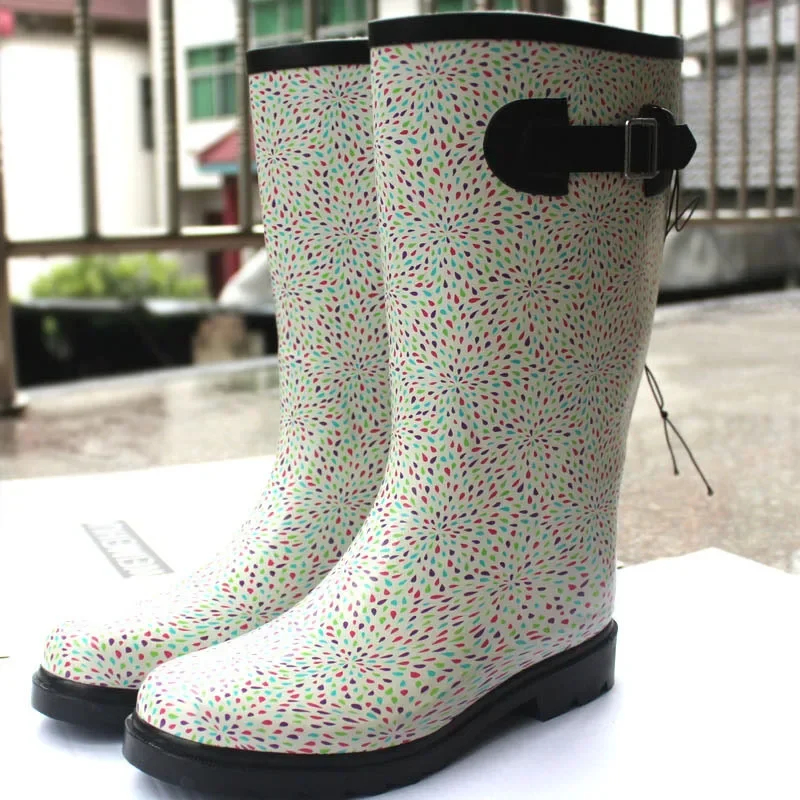 DurableHigh Ladies Rain Boots Rain Water Boots Wholesale Rubber Material