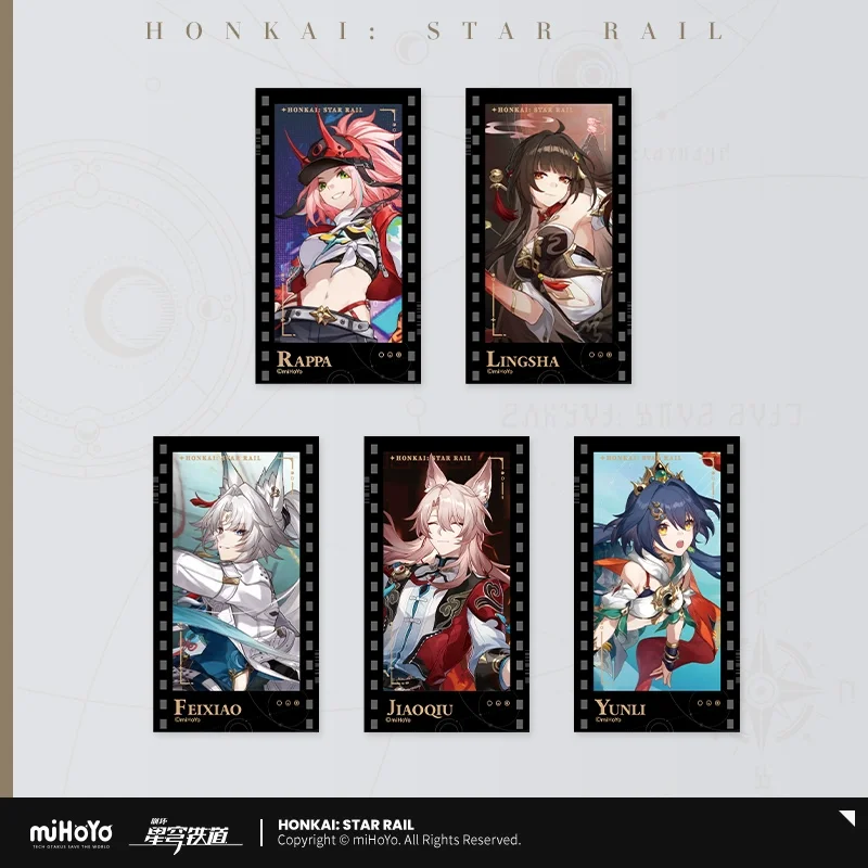 Sunsyea Honkai Star Rail Mercancía oficial miHoYo Tarjetas originales auténticas de la serie QXYY Aventurina Acheron Firefly Robin