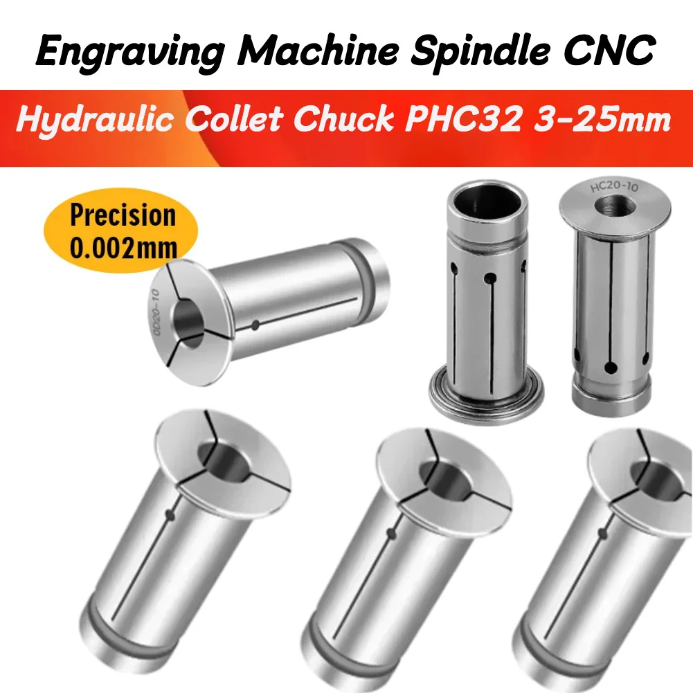 Hydraulic Collet Chuck PHC32 3-25mm BT30 BT40 HSK63A HSK40E HSK50E CAT SK40 Spindle Tool Holder Spring Collets