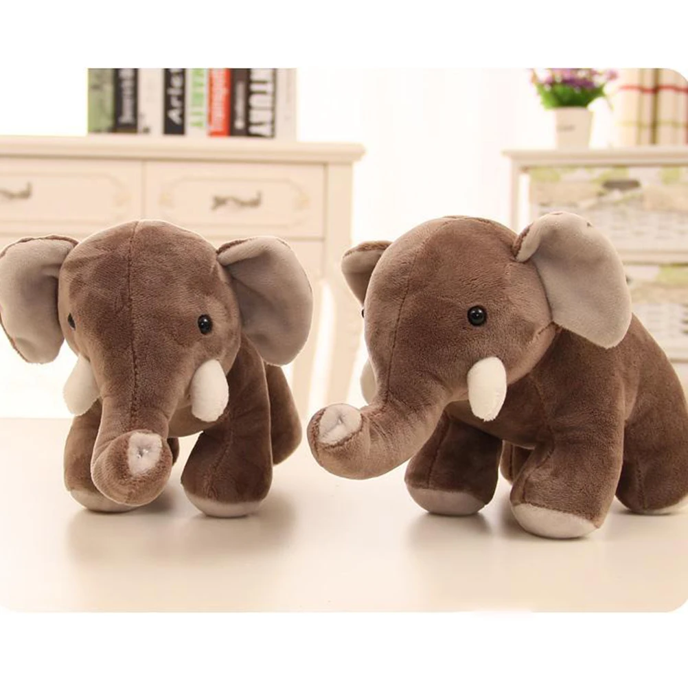 ZK30 25 cm mignon en peluche éléphant poupées beaux animaux en peluche jouets anniversaire cadeau de noël pour les enfants