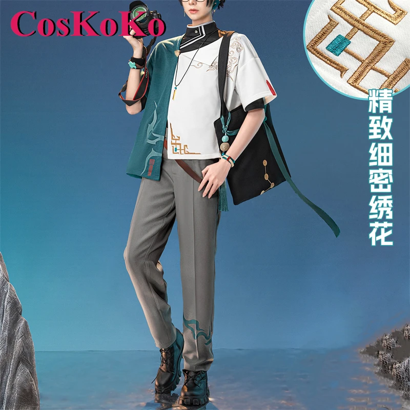 

CosKoKo Dan Heng Cosplay Anime Game Honkai: Star Rail Costume Xidi Hongcun Handsome Casual Everyday Wear Role Play Clothing New