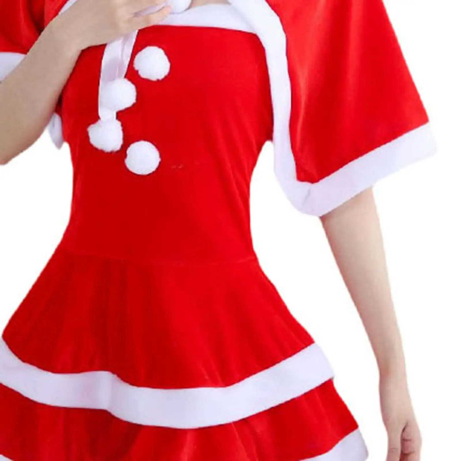 Abito natalizio da donna costumi Cosplay natalizi bel vestito fantasia in velluto con