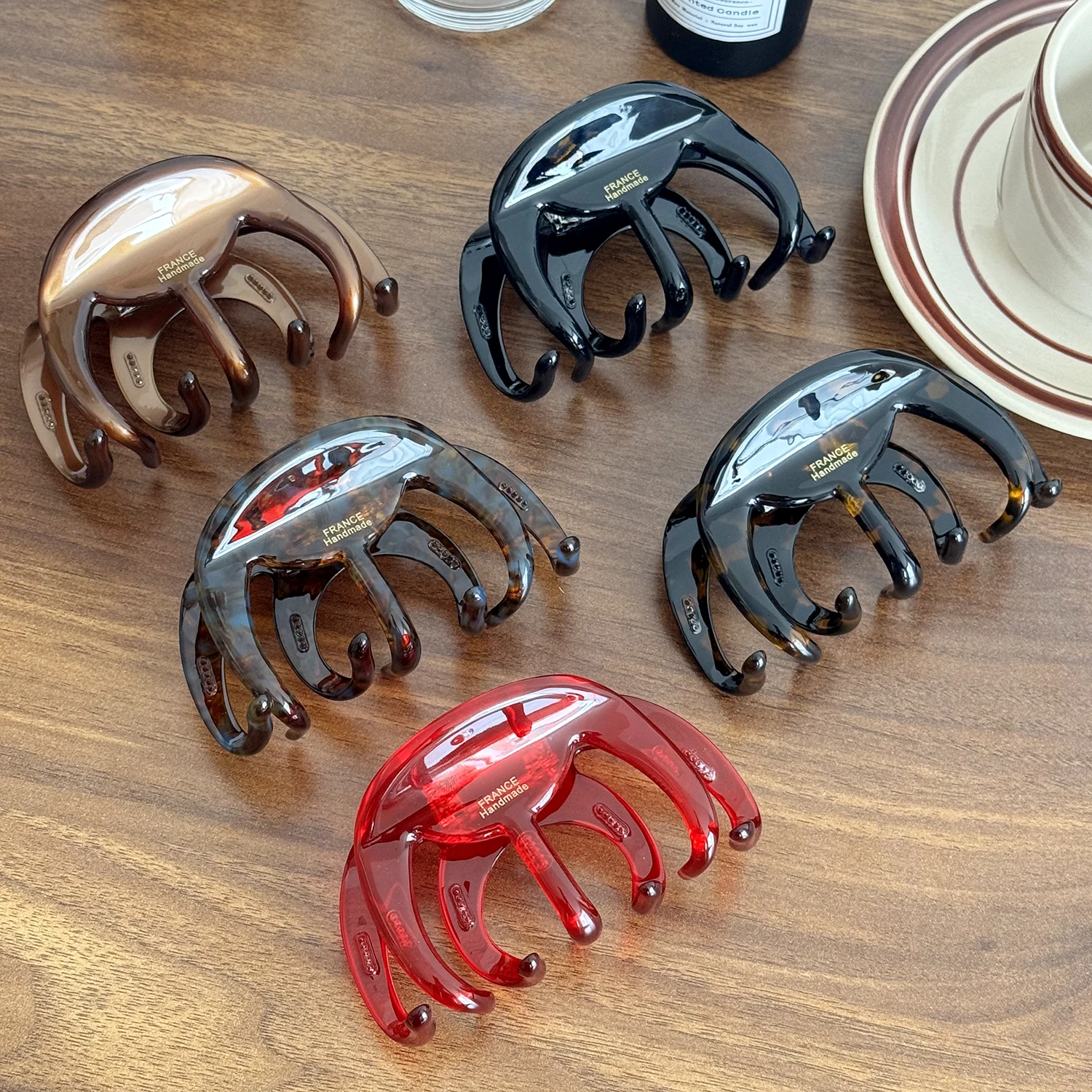 

Dowell High-end And Light Luxury, Thickened 4mm, Large Acetic Acid Hair Clip, Updo Shark Clip Hair Accessory