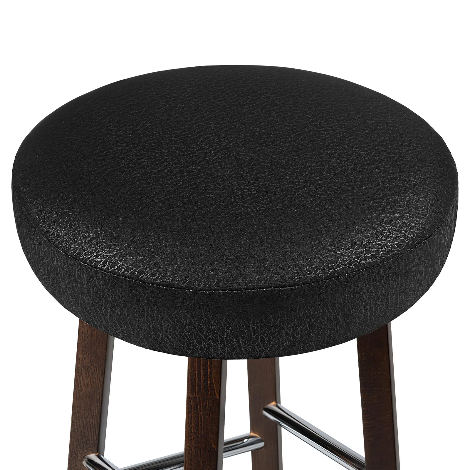 

Round Stool Cover Thickened Upgraded Non-Slip Polyester Elastic Edge Cushion Slipcover Anti-Wrinkle for Bar Stool Chair