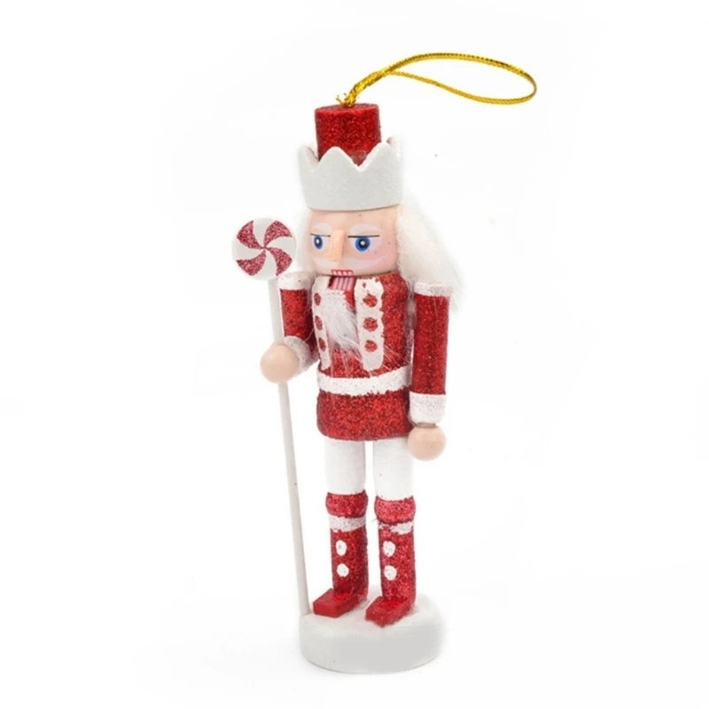 

5pcs Nutcrackers Soldier Puppet Christmas Decoration 12.5cm Hanging Tree Pendant Ornaments Kid New Year Gift