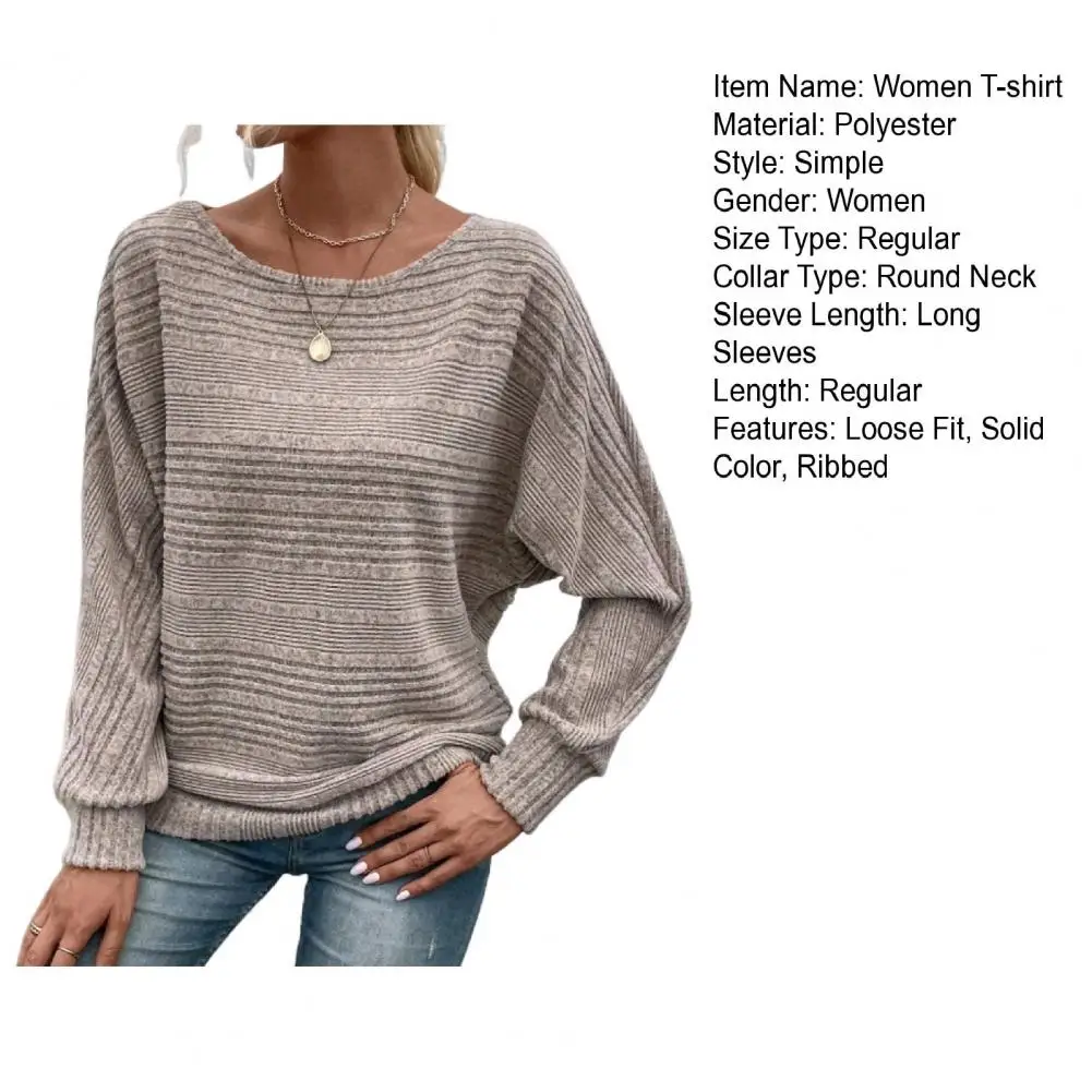 Autumn/Winter New Comfortable Casual Solid Color Sweaters Long Sleeve Round Collar Splicing Head Pullover 2024 Loose Female Tops