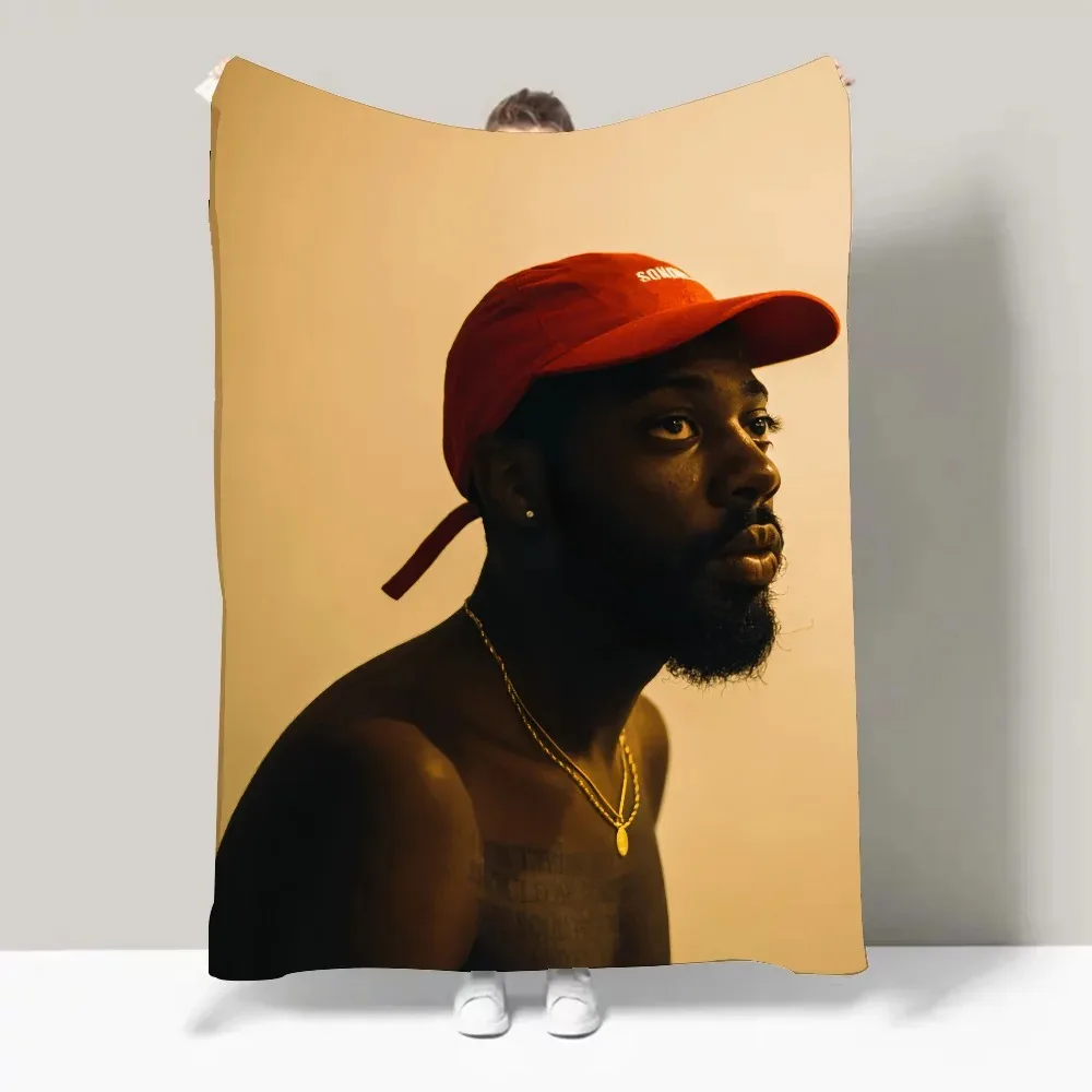 Rapper B-Brent F-Faiyaz Larger Than Life Blanket Design Lightweight  For Dorms, Naps, Living Room, Office,Sofa,All-Season