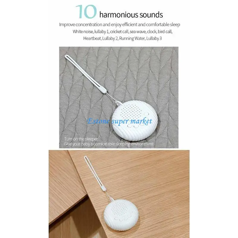 090B White Noise Machine with 10 Natural Sounds Timed Shutdown Baby Care Sleeping Aid