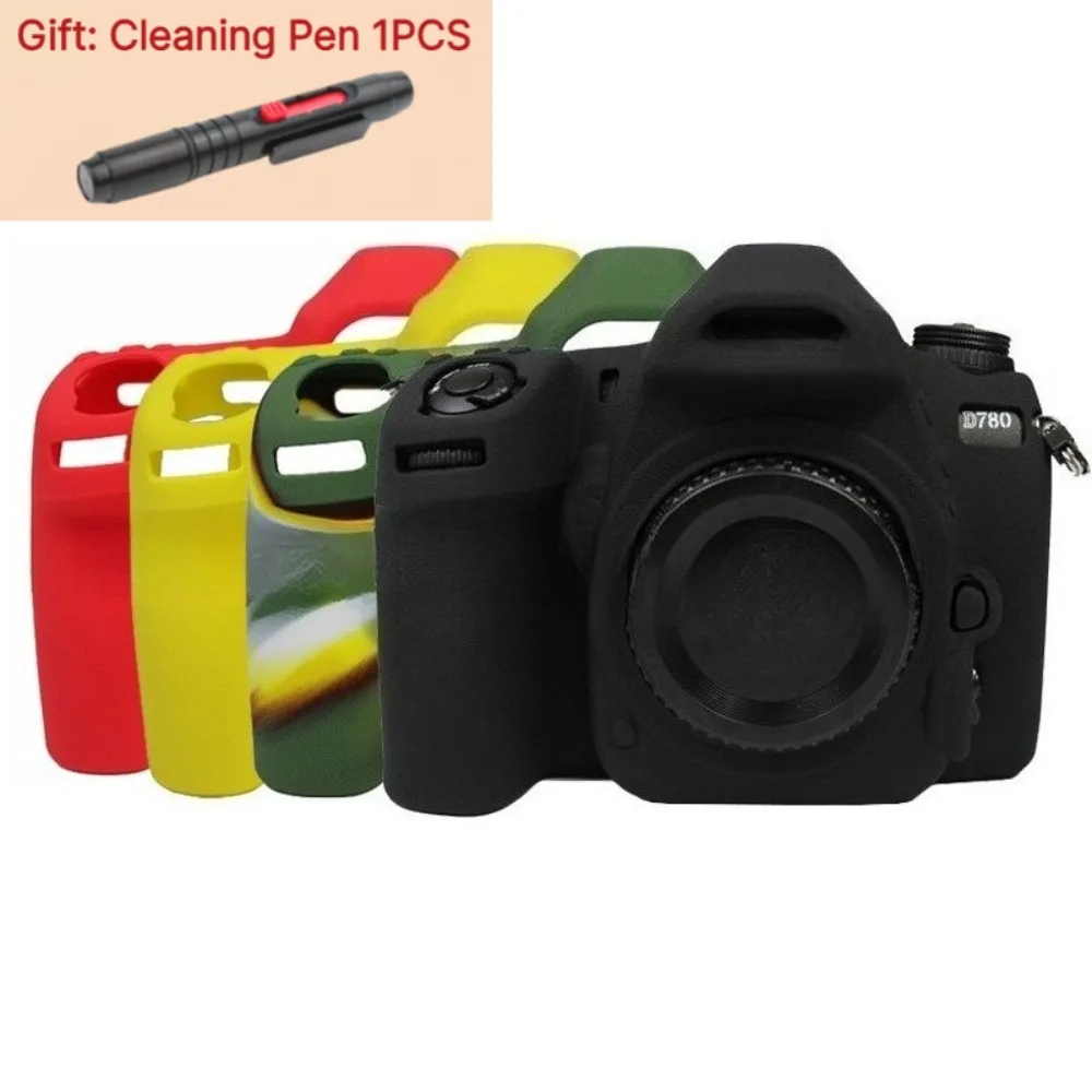 Silicone Case Rubber Protector Skin For Nikon D780 Digital Camera Soft Case Accessories  Camera Bag+1PCS Free Cleaning Pen