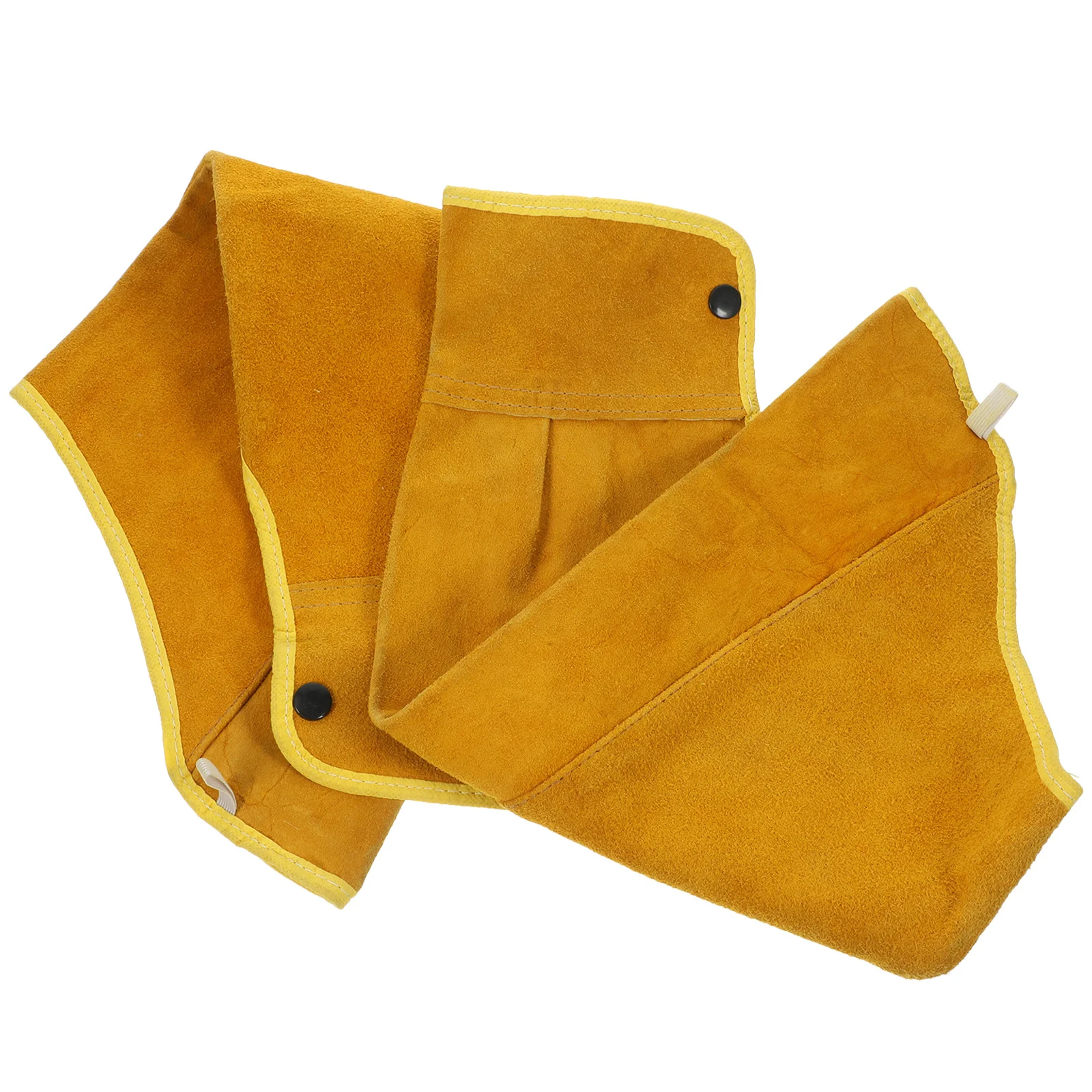 

1 Pair Welding Sleeves Thick Cowhide Cut Resistant Flame Retardant Heat Insulation Arm Protection Anti-Scalding Tool Durable