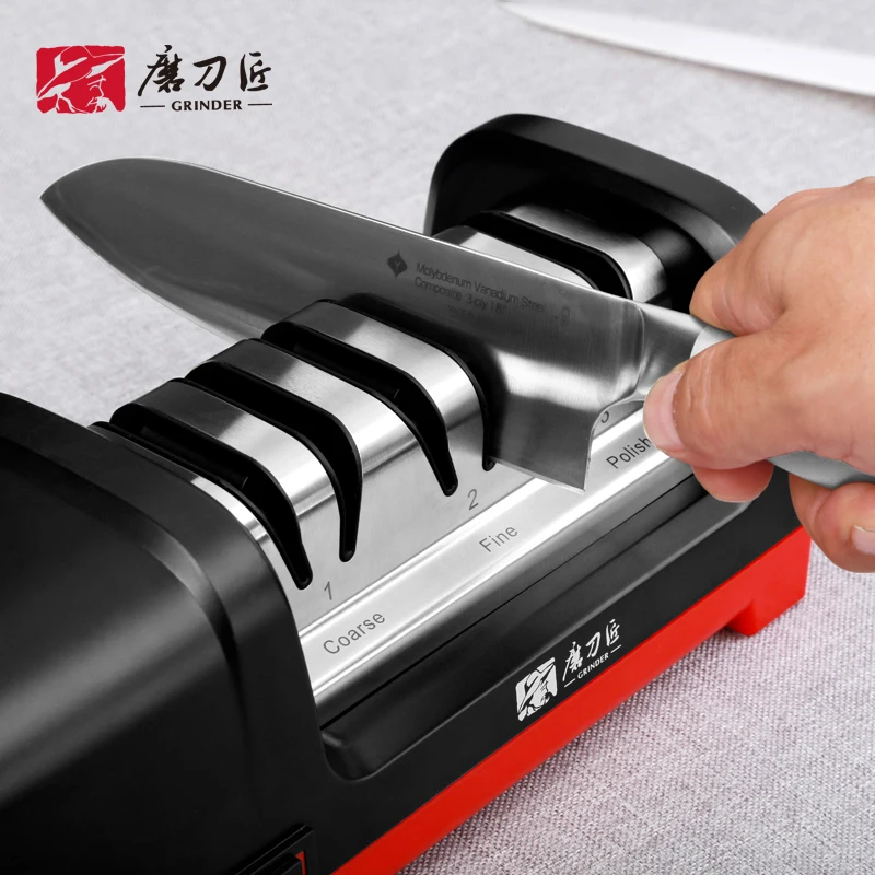 TAIDEA Professional Electric Knife Sharpener More Size EU PLUG&USB Grit 360/600/1000# and Polishing Sharpening stone GrindStone