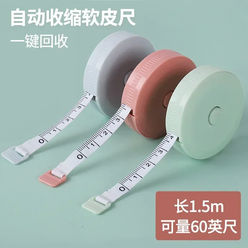 

150cm Tape Measure Portable Retractable Kids Height Measuring Tool Sewing Tailor Ruler Office Measure Waist Measure